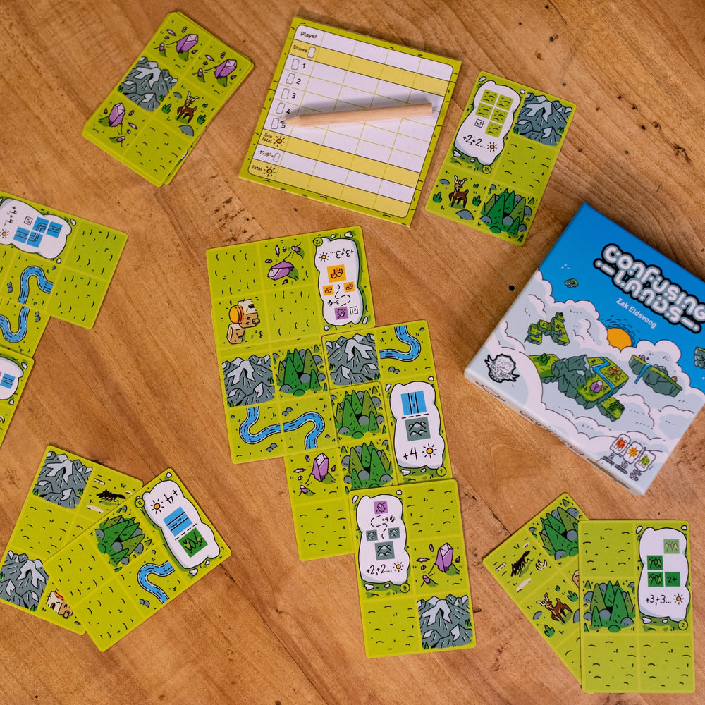 Envy Born Games Confusing Lands floating landscapes illustration sparks imaginative play sessions