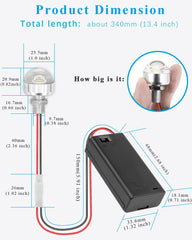 enwant small battery box with on/off switch for convenient power control