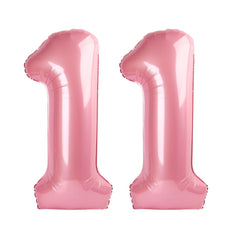 Enyeopd 11-balloon pink 40inch—eye-catching birthday centerpiece with bold color.