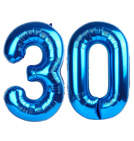 Enyeopd 30th birthday dark blue 40-inch balloon for photo ops.