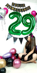 Enyeopd versatile decor for birthdays and weddings with number balloons.