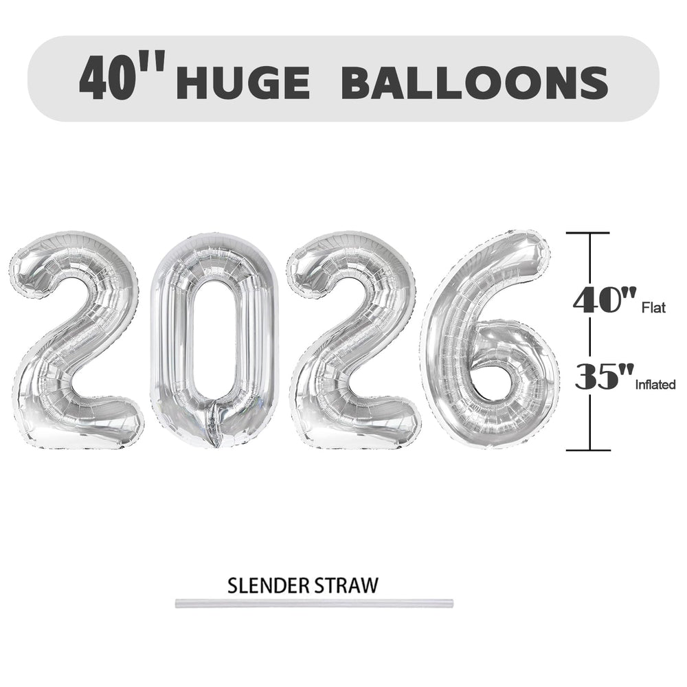 Enyeopd blue 2026 balloon number 40 inch creates standout party photo backdrops.