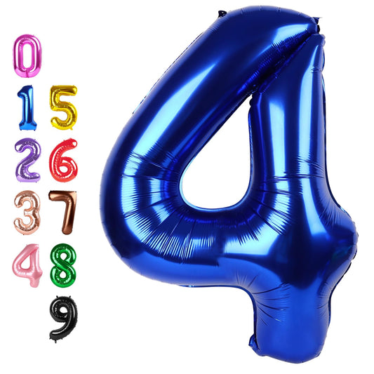 Enyeopd navy blue number 4 balloon 40 inch centerpiece for photo worthy celebrations