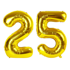 Enyeopd Number 25 balloons gold 40-inch for stunning party photos.