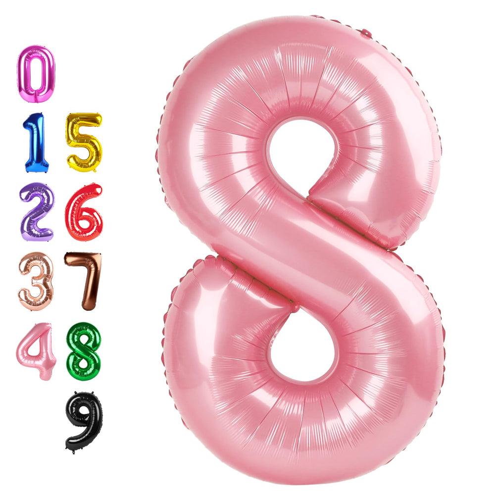 Enyeopd 8th balloon 40-inch pearl pink for milestone birthdays and celebrations