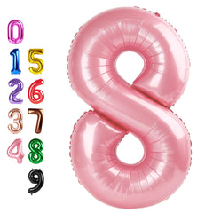 Enyeopd 8th balloon 40-inch pearl pink for milestone birthdays and celebrations