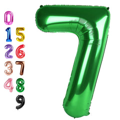 Enyeopd Numbers Balloon 7 in dark green for bold party decor and lasting color.