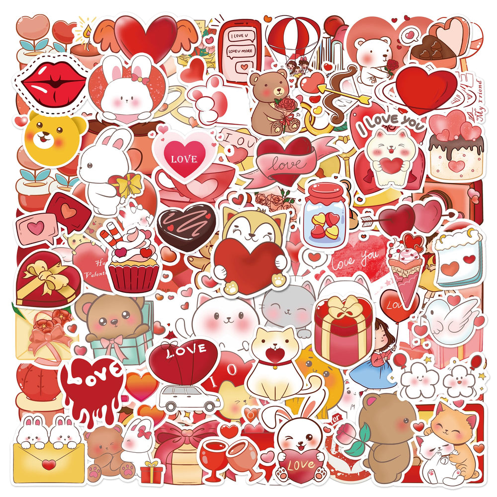 Eoaod Valentine stickers with cupids add colorful classroom decorations and card embellishments