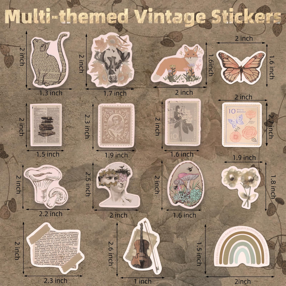 Eoaod notebook stickers set with high-definition prints for personalization