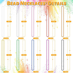 EOBOH 33in bead necklaces for comfortable sharing at parades