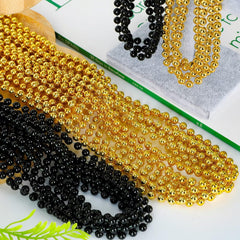 EOBOH bead necklaces 33 inch length with metal colored plastic for durable party use