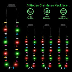 EOBOH 3-mode light necklace offers rapid blink, slow blink, or steady glow.