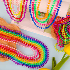 EOBOH glow necklaces are 33 inches long for comfortable sharing with friends.