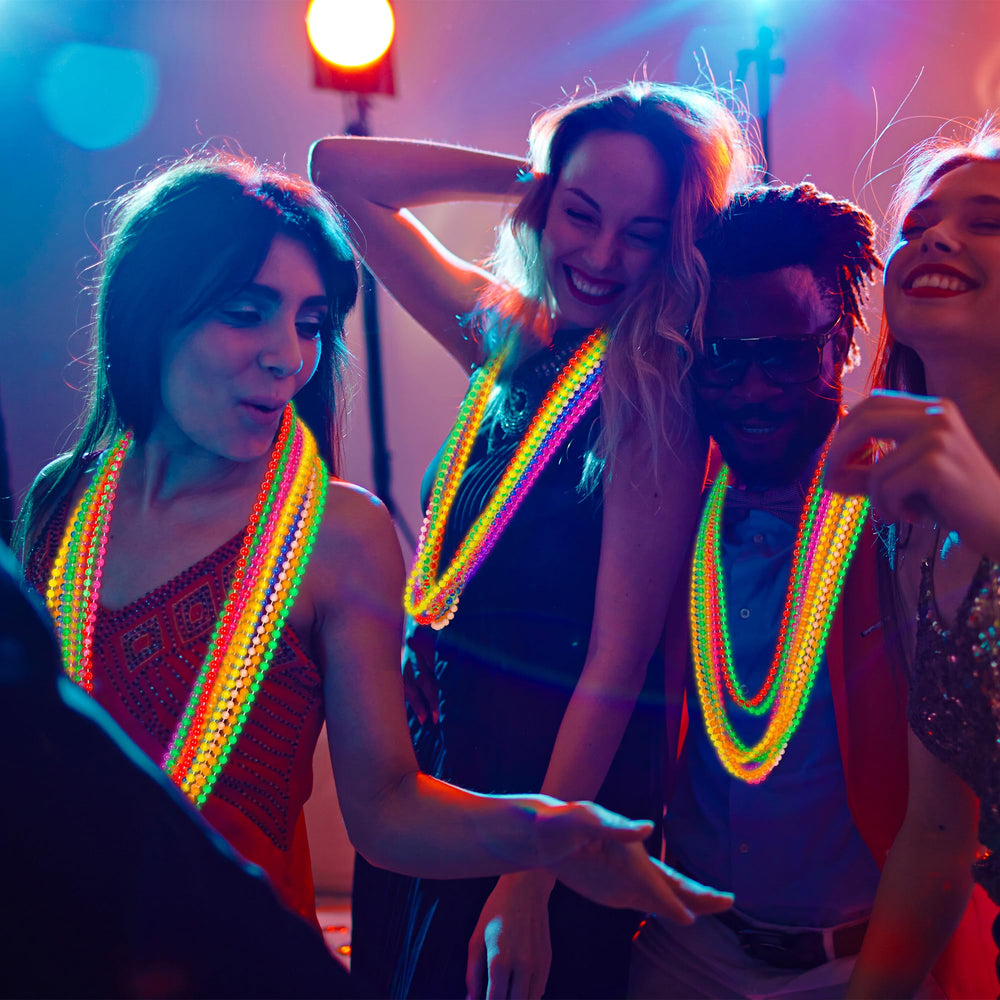 EOBOH neon beads help create a festive atmosphere at parades, parties, and celebrations.