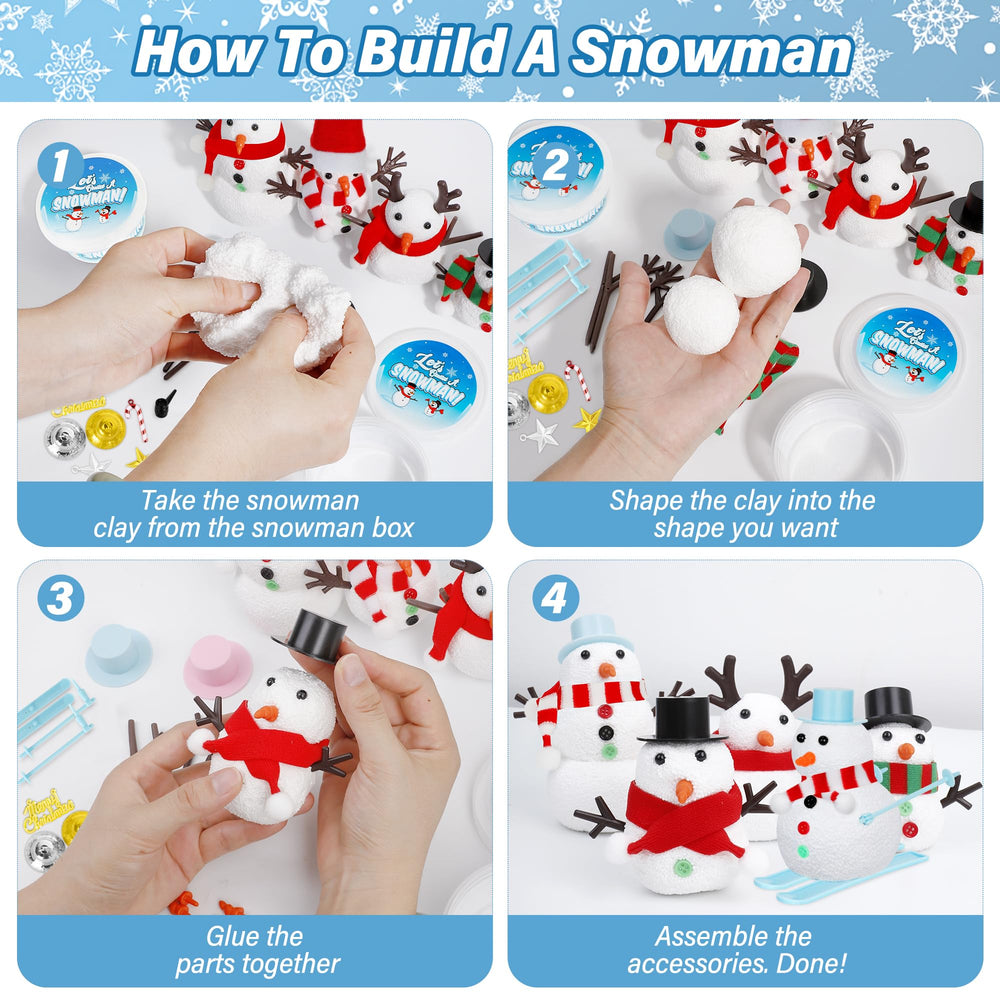 EOBOH snowman kit safe materials, kid-friendly and residue-free.