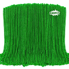 EOBOH St Patrick's Day necklaces with 240 green beads for festive parades