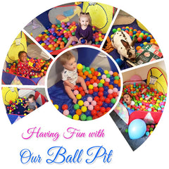 Eocolz Ball Pit durable soft fabric for safe, easy cleaning.