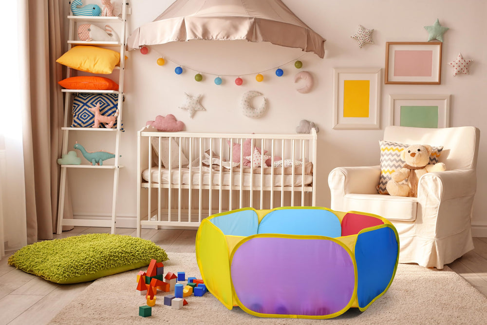 Eocolz ball pit is easy to clean and quick to fold flat.