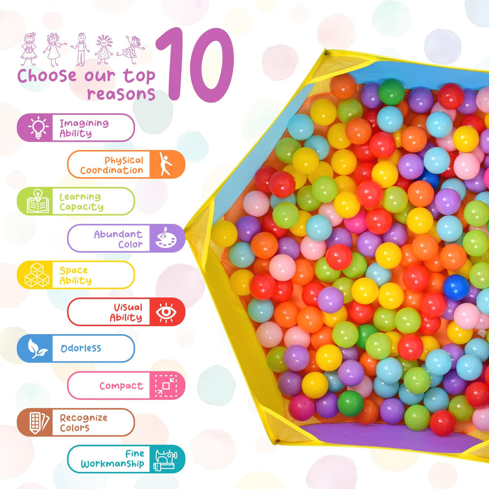 Eocolz ball pit soft waterproof fabric feels safe and easy to wipe.