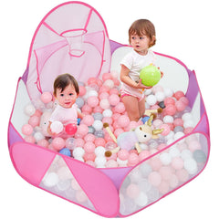 Eocolz Kids Ball Pit pink tent for safe indoor play and imaginative fun.
