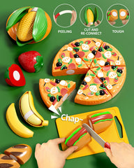eohemeral fruits and vegetables play pieces colorful and durable for hands-on discovery