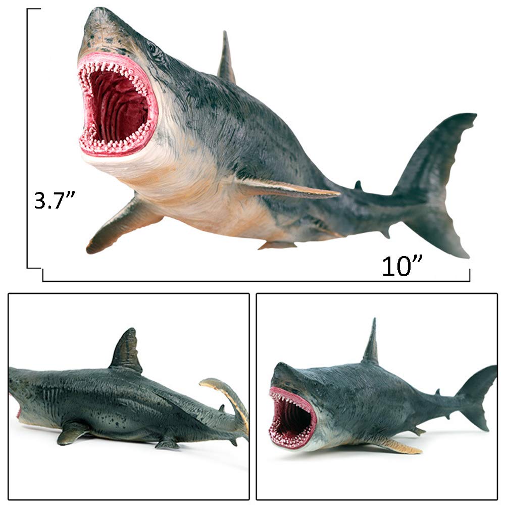 EOIVSH Megalodon plastic ocean creature bath toy for fun waterproof adventures.