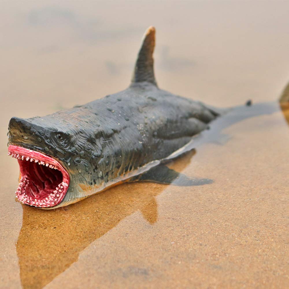EOIVSH Megalodon sea creature cake topper for themed desserts and displays.
