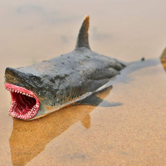 EOIVSH Megalodon sea creature cake topper for themed desserts and displays.