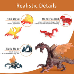 EOIVSH mini dragon figure in active pose supports dynamic storytelling.