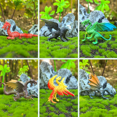 EOIVSH mini dragon figure with hand-painted detail enhances collectible display.
