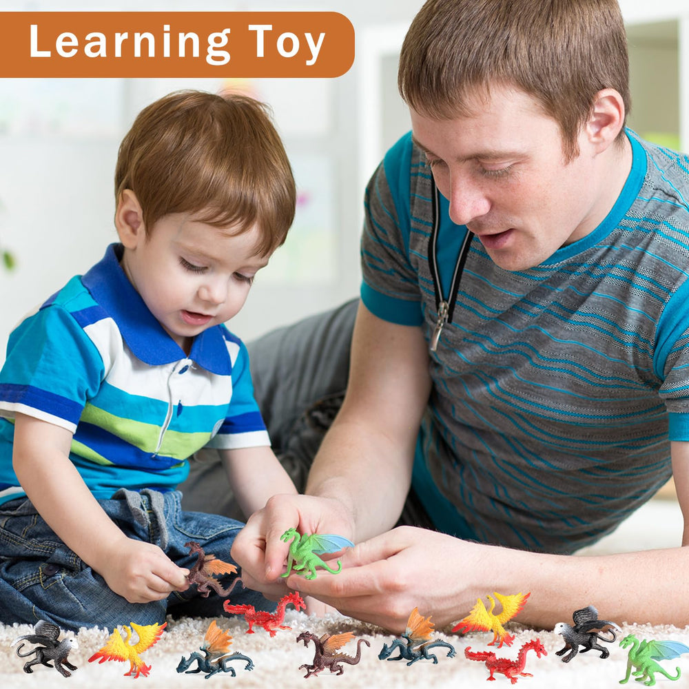 EOIVSH mini dragon figure perfect as party favors and classroom prizes.