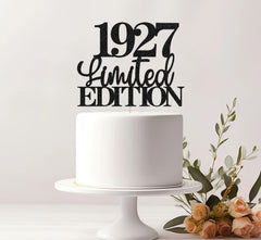EONNCNT 1927-number cake topper glittery black finish adds sparkle to multi-layer cakes.