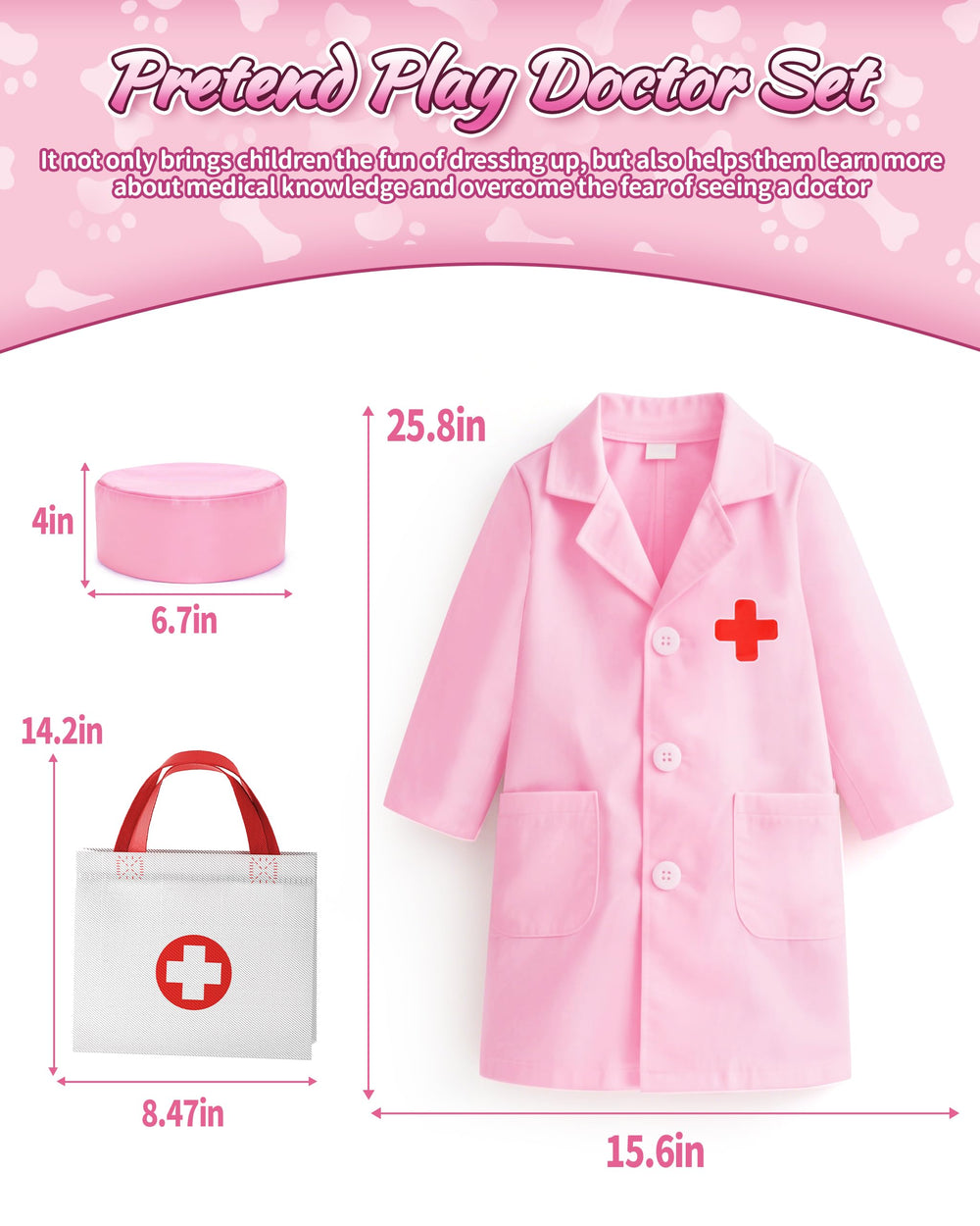 Eohemeral Pet Vet Kit light effects enhance pretend doctor visits