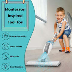 EP EXERCISE N PLAY lightweight mop design for comfortable toddler grip.