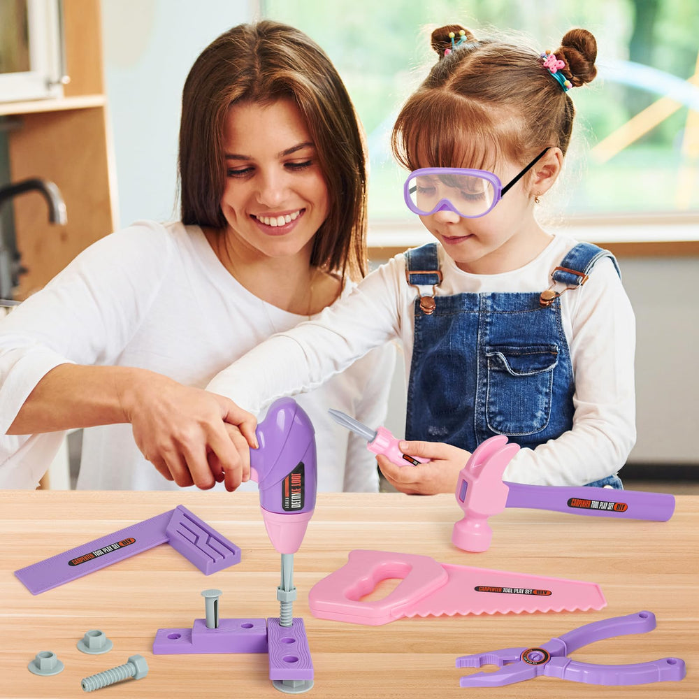 EP EXERCISE N PLAY portable toolbox keeps tools organized for on-the-go play