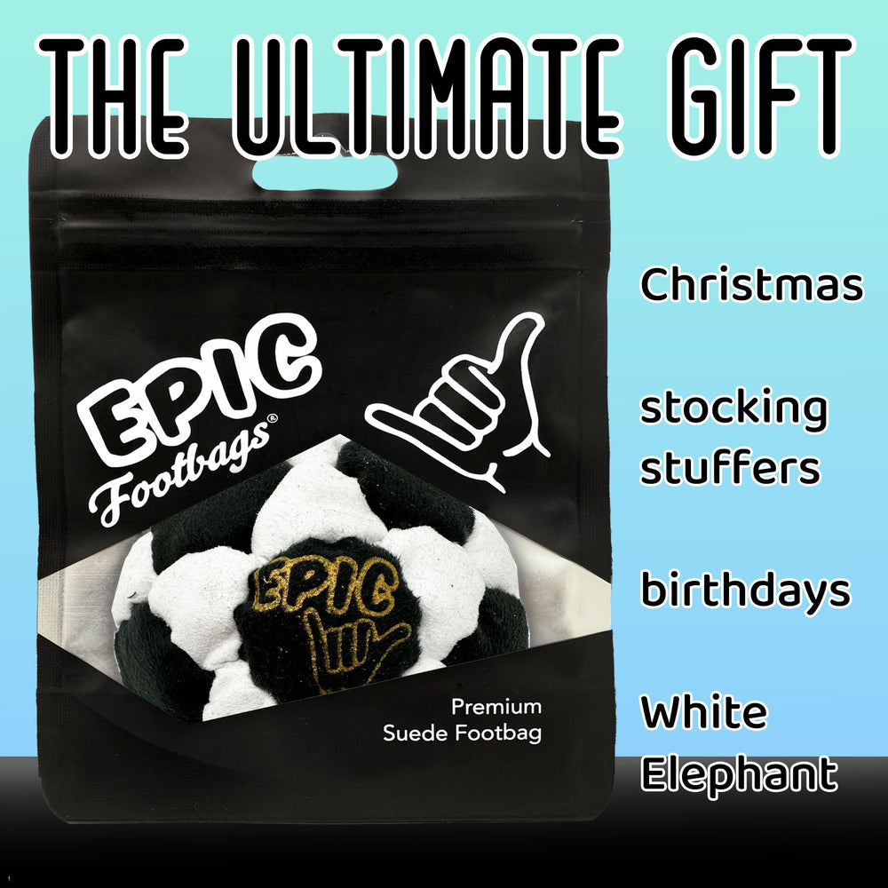 Epic Footbags soft suede grip for smoother kicks and beginners
