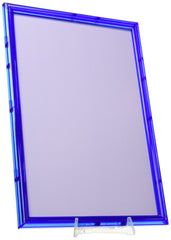 Epoch blue crystal panel 3 front view, vibrant colors ideal for wall display.