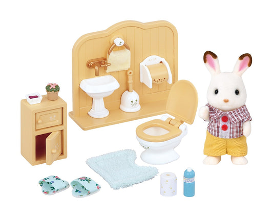 Epoch Sylvanian DF-09 chocolate rabbit boy furniture set for imaginative play