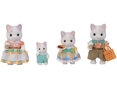 Epoch Sylvanian Latte Cat Dad figure for imaginative play.