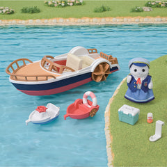 Epoch Sylvanian mini-boat-for-baby-ride adds tiny sea fun.