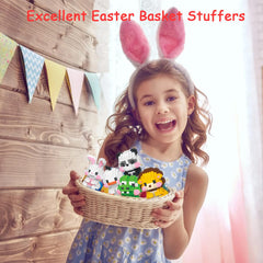 Eqkasio Easter crocodile blocks manual and pieces laid out for easy building.