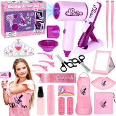 ERHAICAT hair salon kits 40 pcs for imaginative pretend play and role-play creativity.