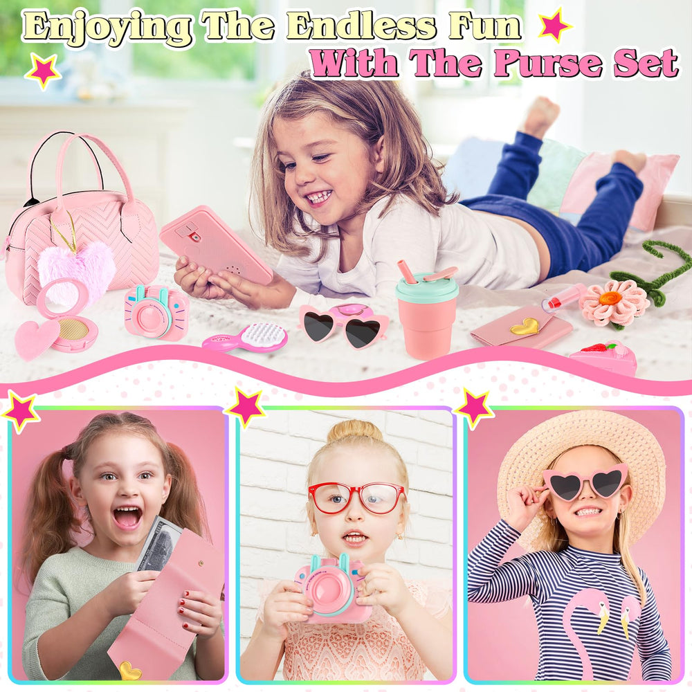 ERHAICAT Play Purse toy-camera encourages pretend photography during playtime.
