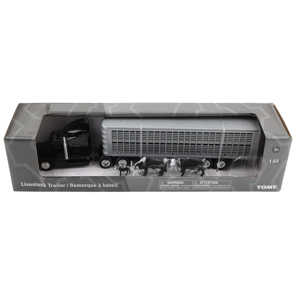 ERTL black truck and cattle trailer set sparks imaginative farming.
