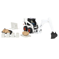 ERTL skid steer attachment bucket shown for versatile digging and lifting
