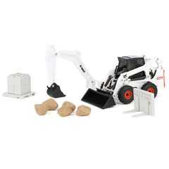 ERTL Bobcat skid steer play set with parts for dynamic construction play