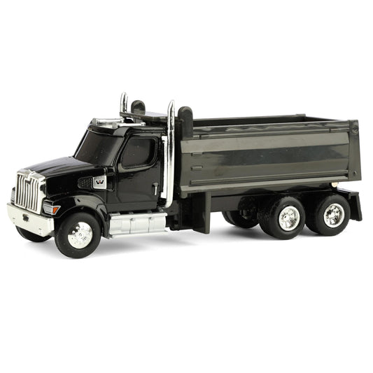 ERTL Western Star die-cast dump truck in matte black finish for play and display