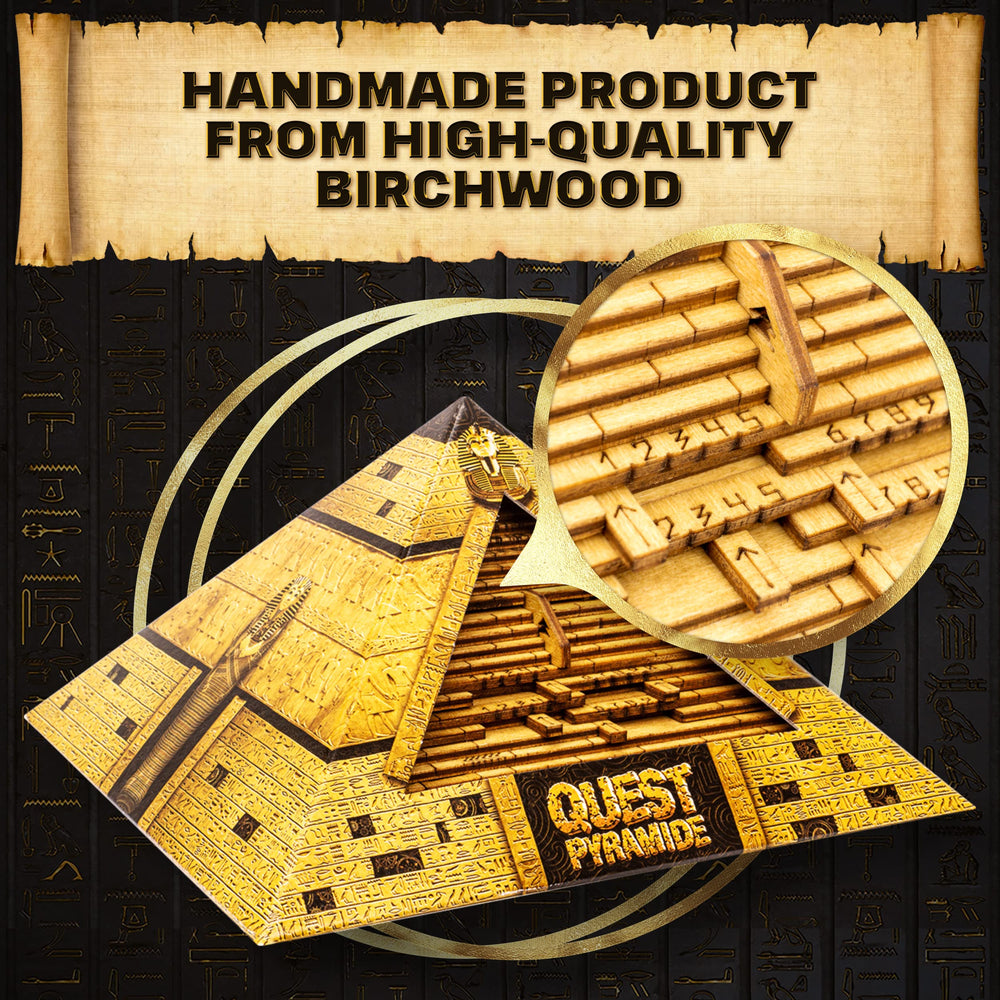 Gift-ready packaging of ESC WELT Quest Pyramid, ideal for birthdays and special occasions.