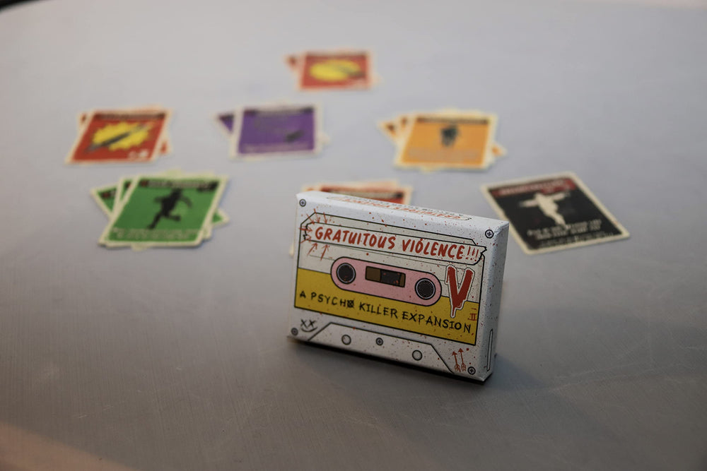 Escape Tabletop Games Psycho Killer: Gratuitous Violence ranged-weapons enable surprising plays