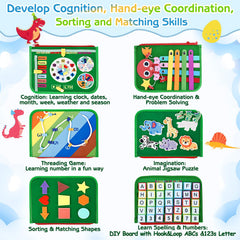 Esjay Montessori clock-calendar pages support cognitive skill development